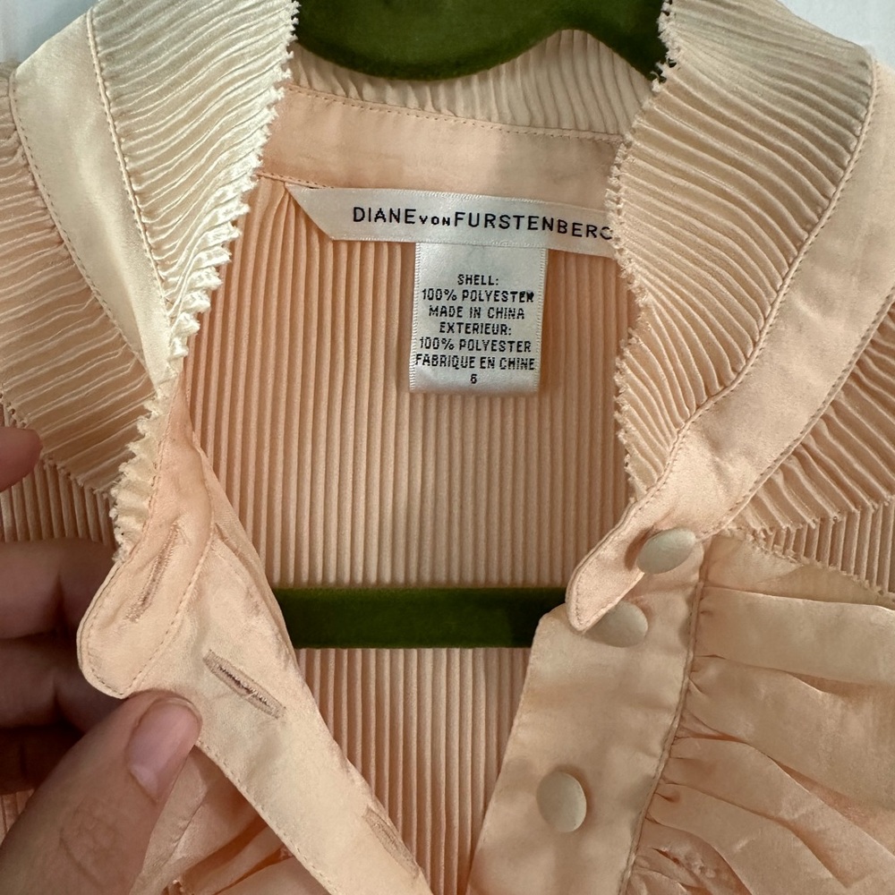 Diane von Furstenberg Peach Blouse